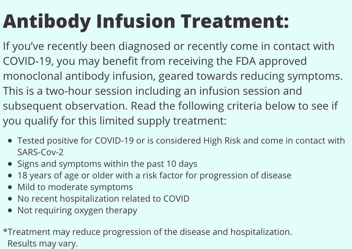 COVID19 Monoclonal Antibody Treatment Nursing Specialties